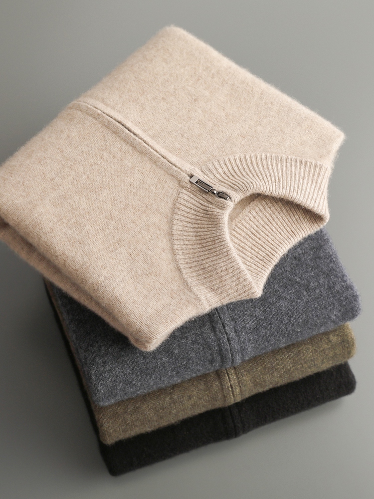 Wool Coat Peacoat - Cardigans en tricot pour hommes, 100%