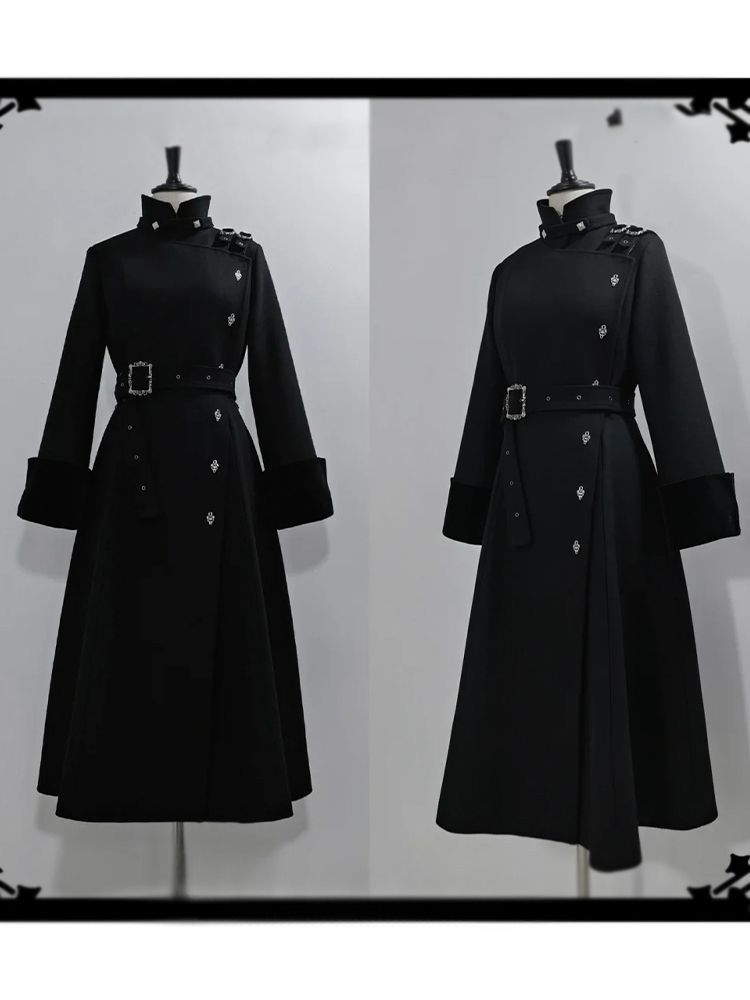 2025 hiver gothique ceinturé m - Wool Coat Peacoat avis et prix
