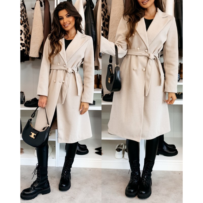 Manteau en laine à double bout - Wool Coat Peacoat avis et prix