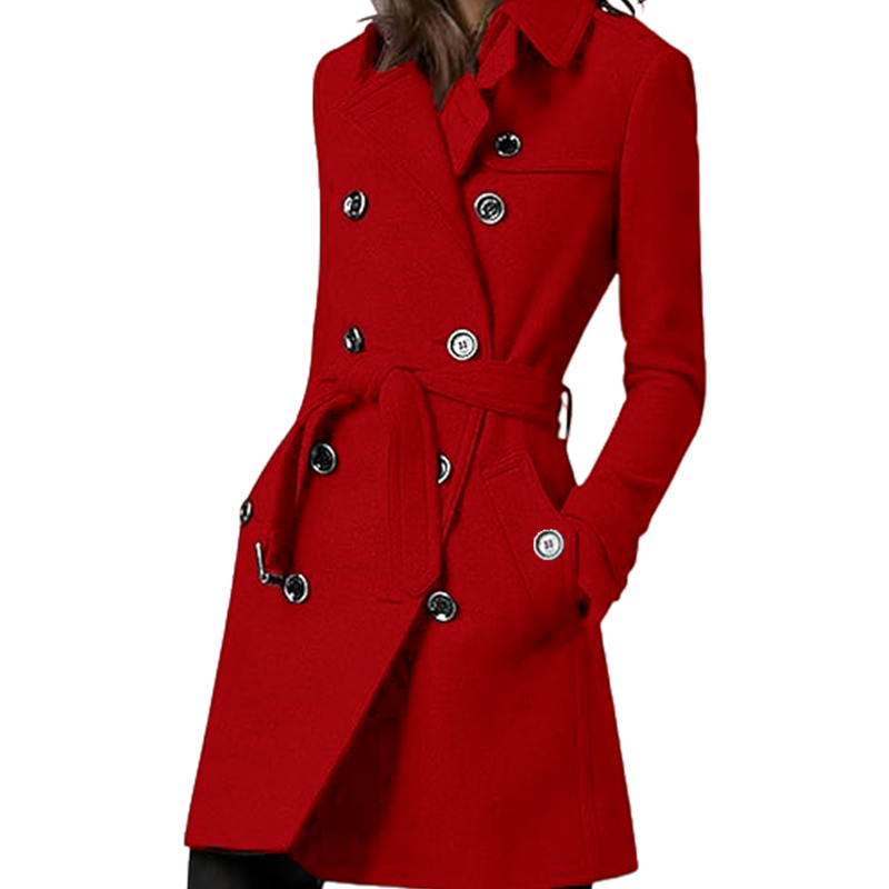 Trench-Coat en mélange de lain - Wool Coat Peacoat avis et prix