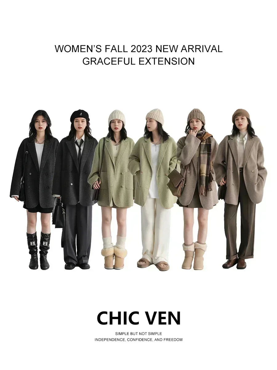 CHIC VEN – manteaux en laine p - Wool Coat Peacoat avis et prix